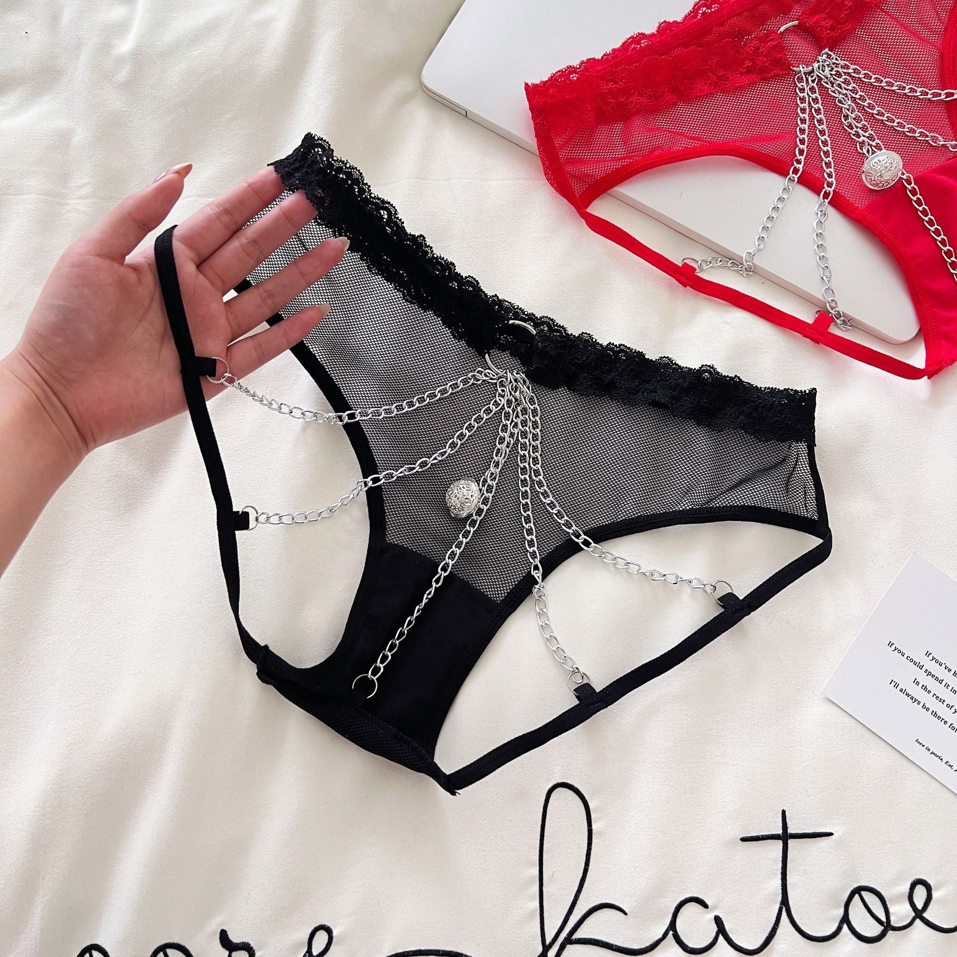 Bell + Metal Chain Sexy Panties