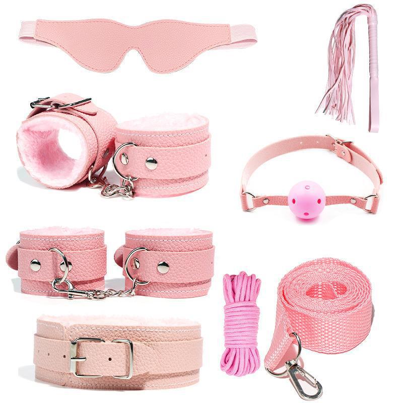 Handcuffs and ball gag set accessories