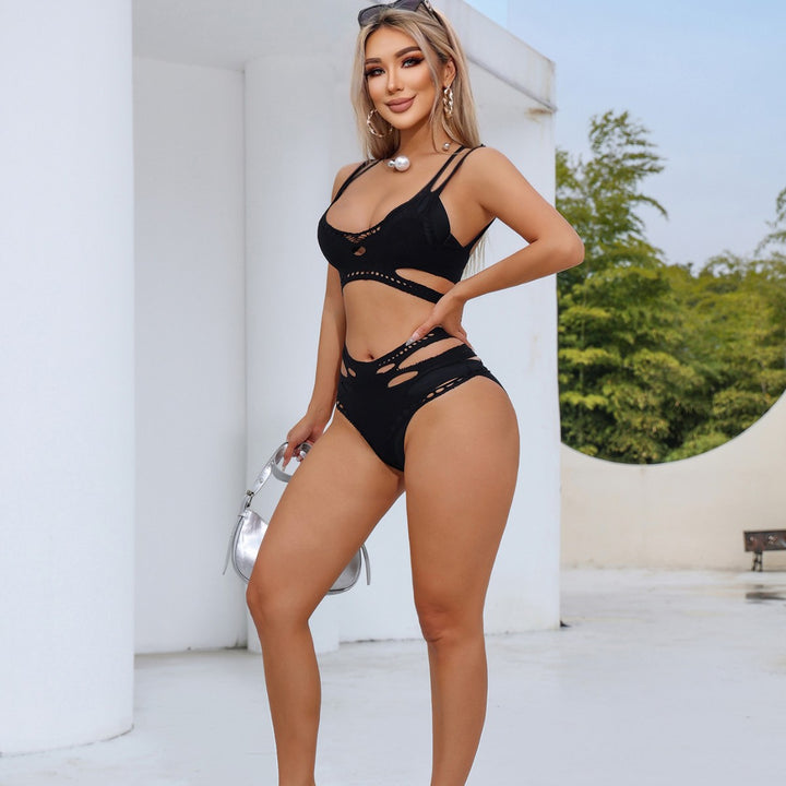 Sheer Jacquard Cutout Bodysuit