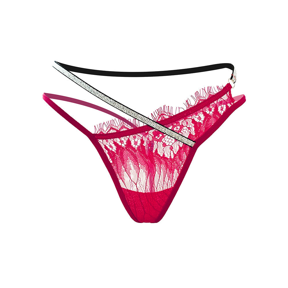 Sexy Shiny Cross Strap Temptation Panties