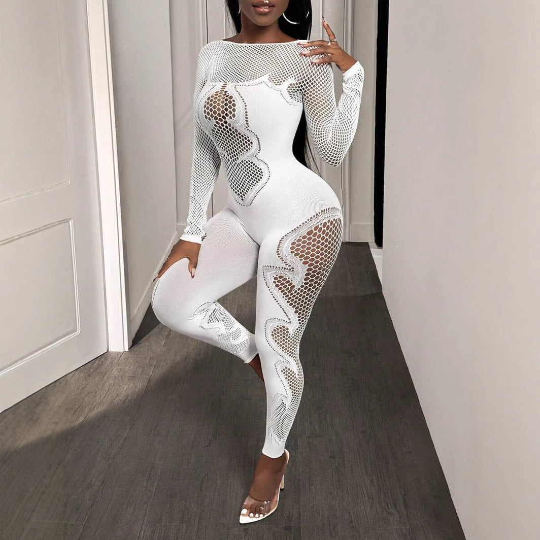 Knitted Sculpting One-Piece Jumpsuit