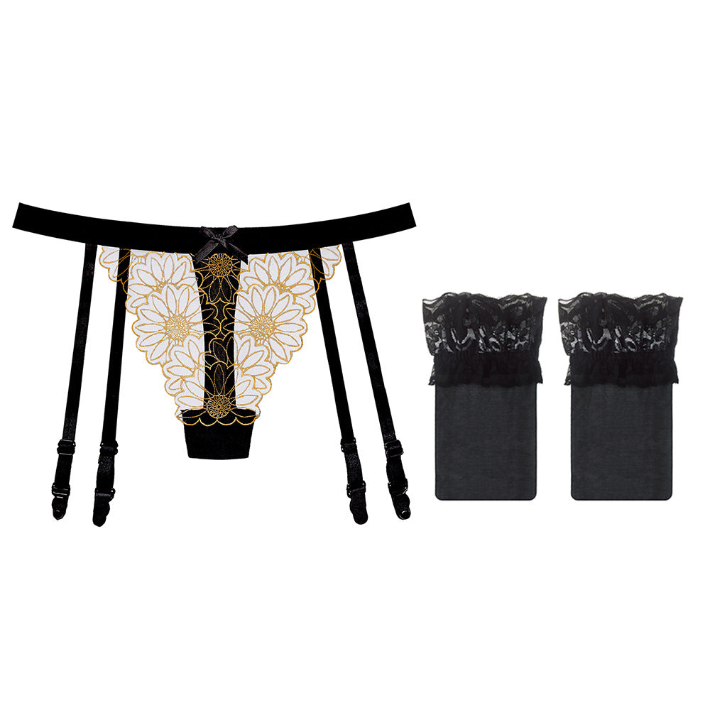 Sexy black stockings set