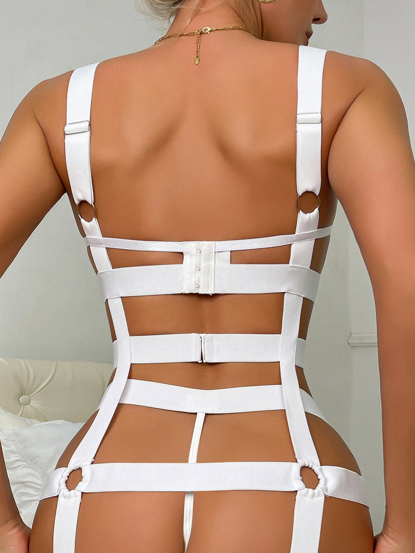 Wild motorcycle strap leg uniform temptation fun suit