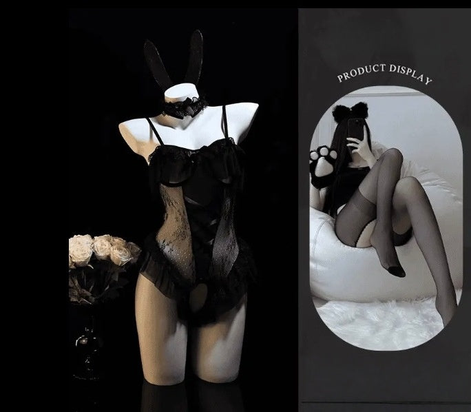 Red Bunny-Inspired Costume Set