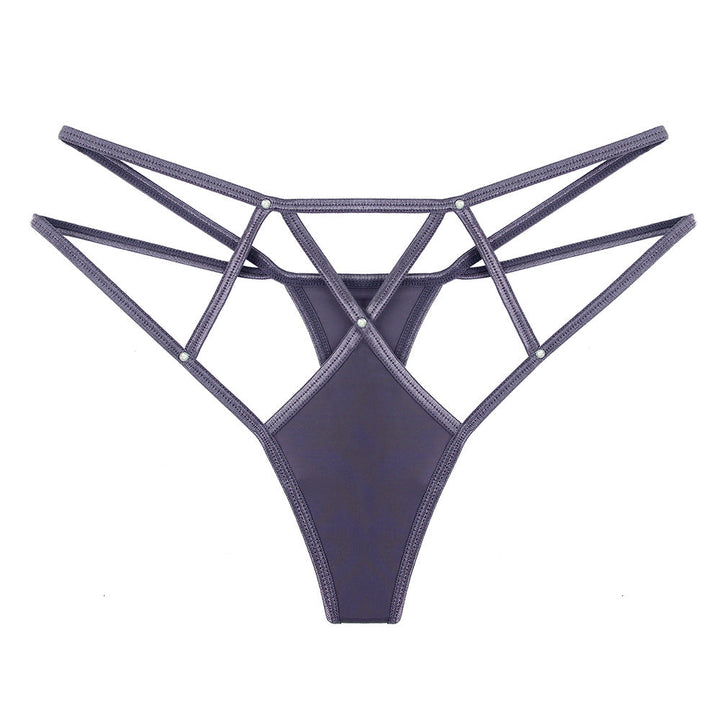 Hot diamond seamless breathable ice silk cross hollow underwear