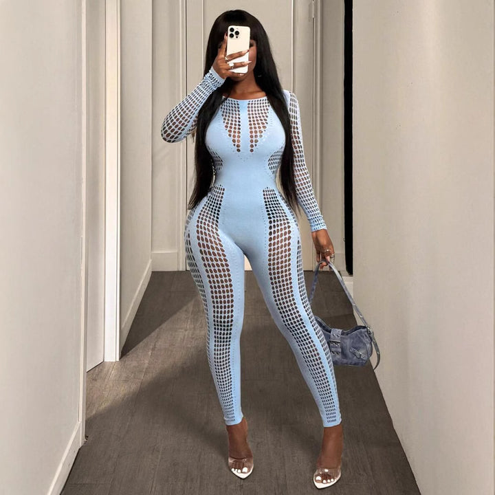 Knitted Sculpting One-Piece Jumpsuit