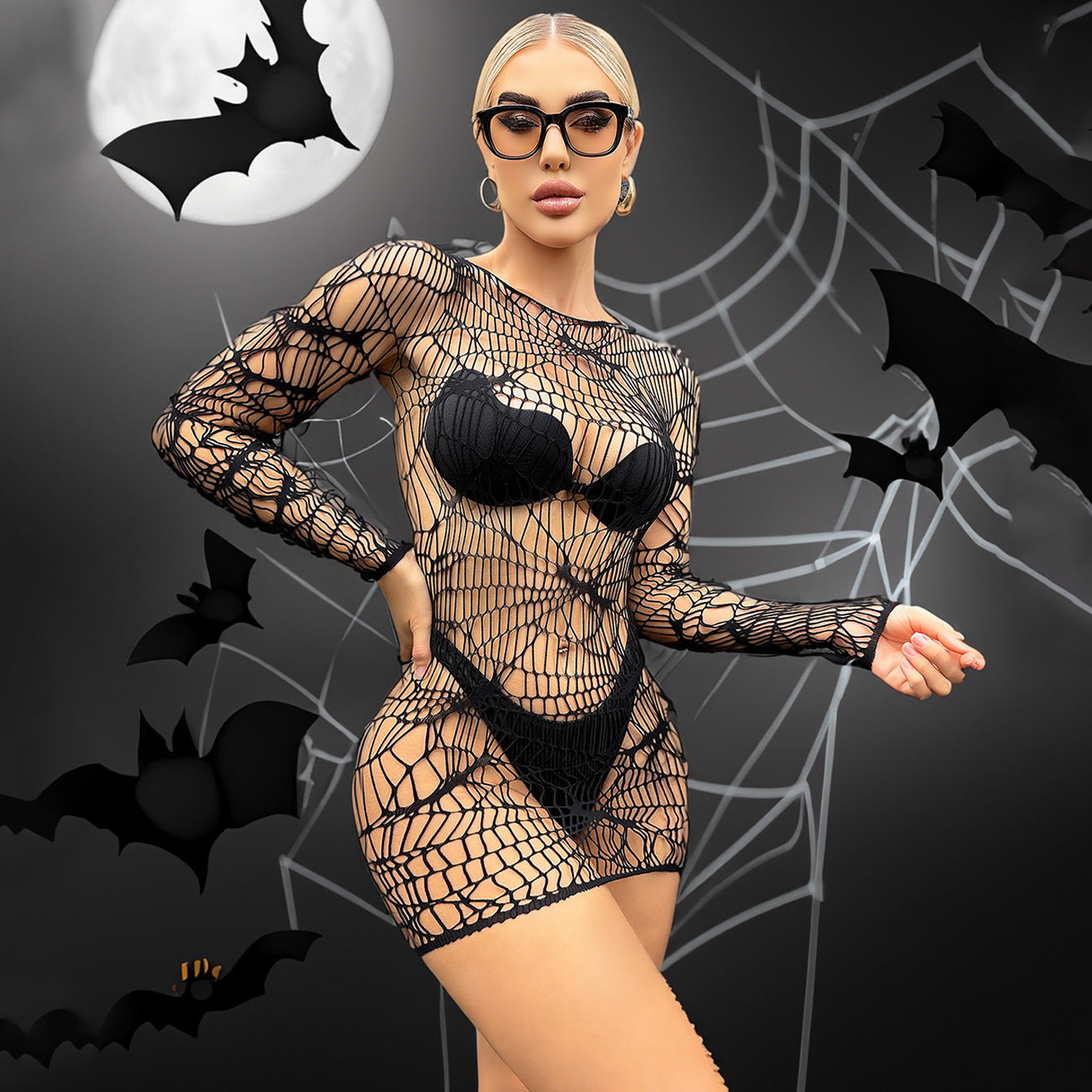 Halloween Cosplay Spider Miniskirt