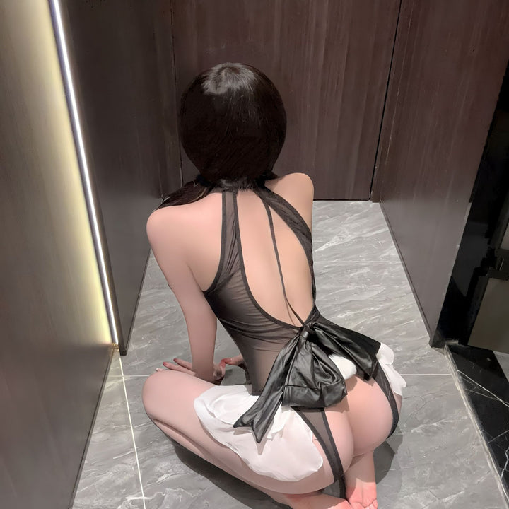 Bunny-Inspired Lace-Up Costume Set