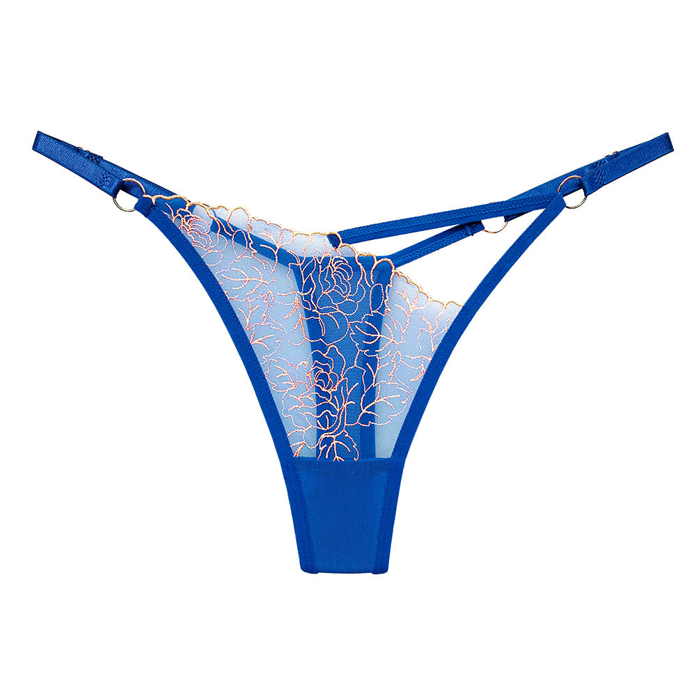 Lace V-shaped thong