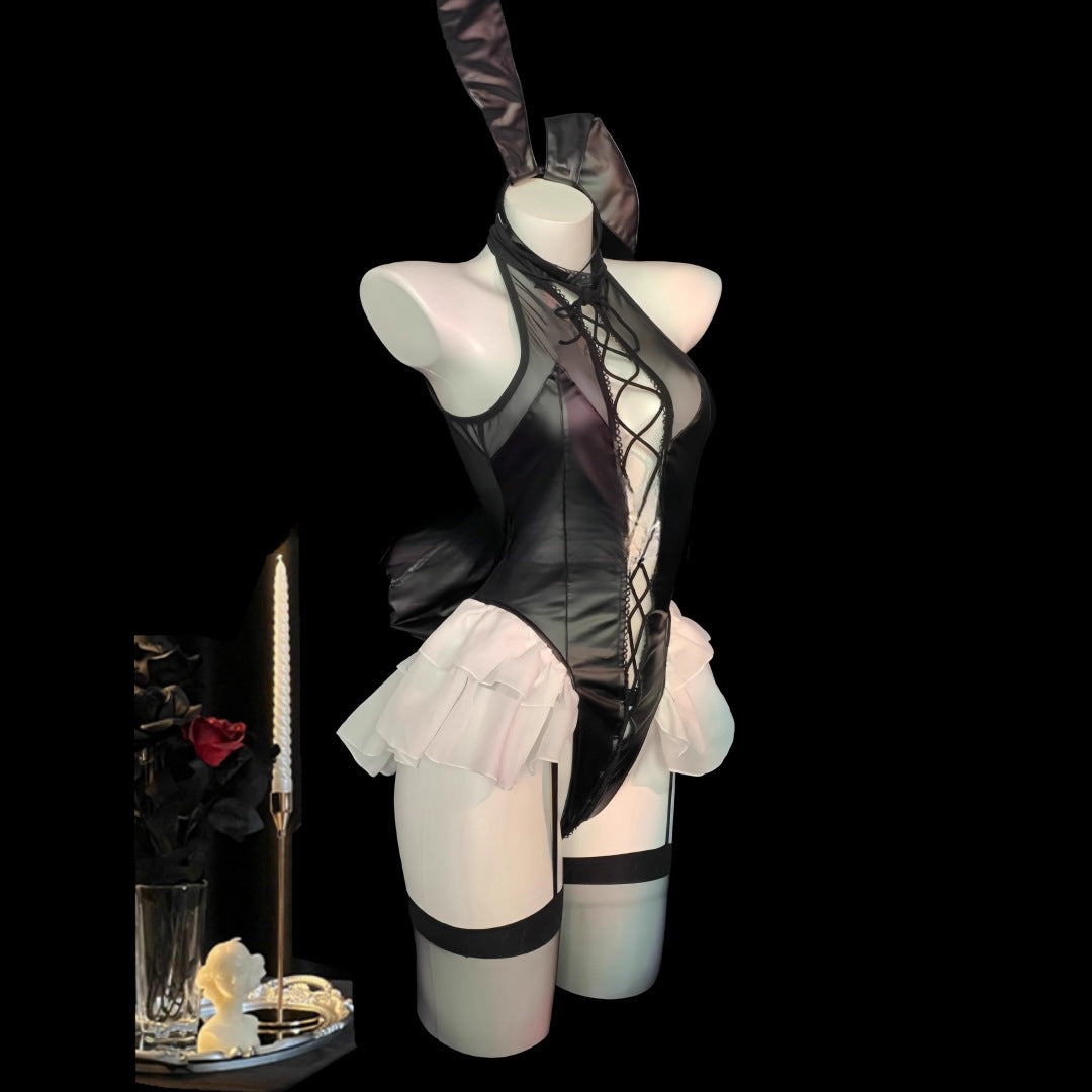 Bunny-Inspired Lace-Up Costume Set