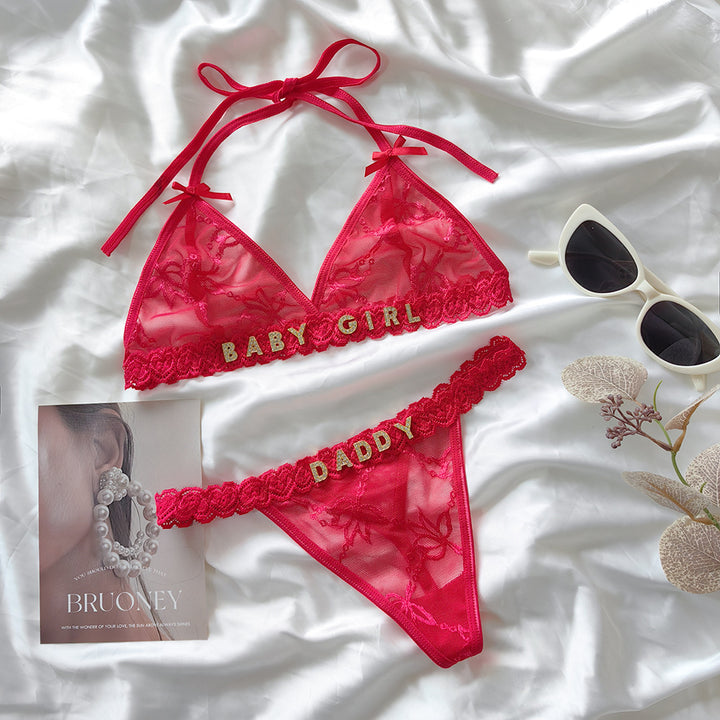 DIY Custom Letter Tulle Lingerie Set