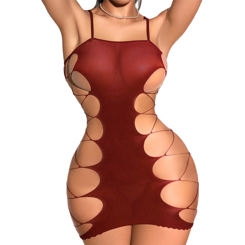 Sheer Fishnet Cutout Bodysuit