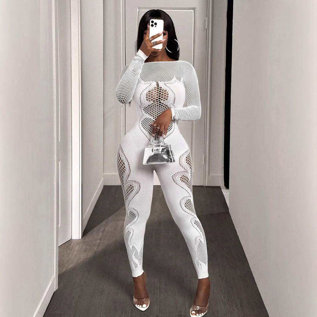 Knitted Sculpting One-Piece Jumpsuit