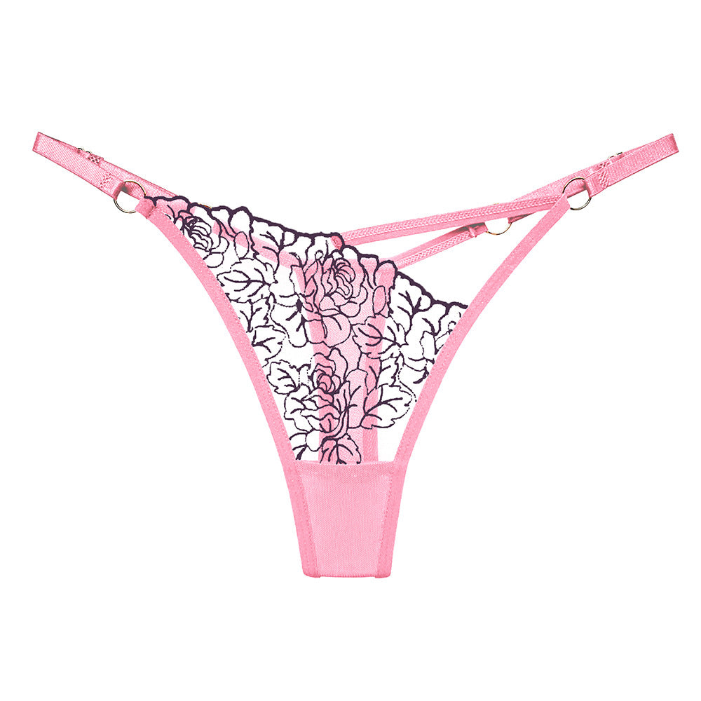Lace V-shaped thong