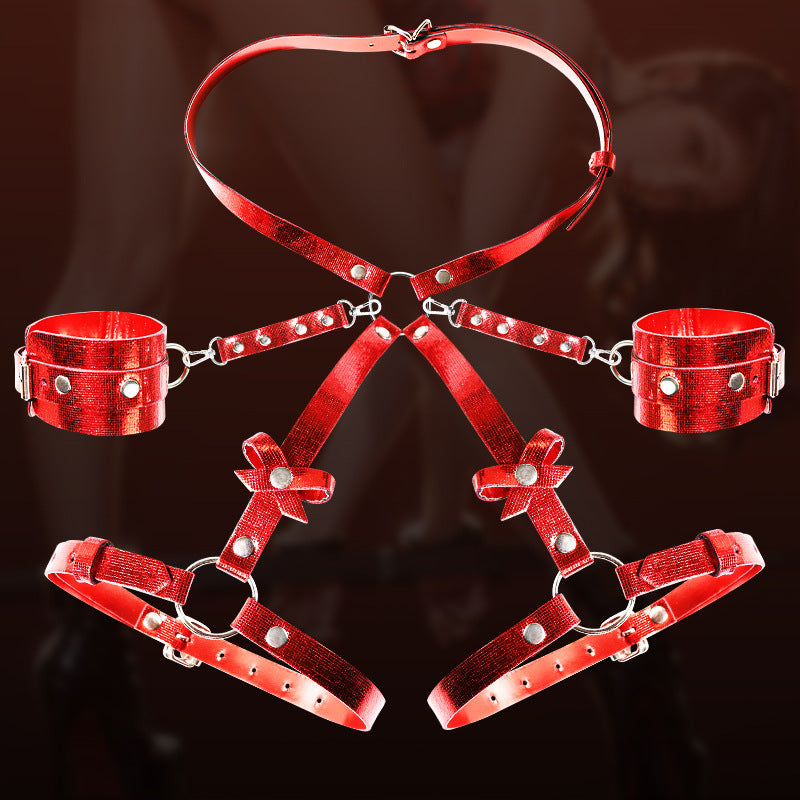 Sexy corset suit with bondage belt
