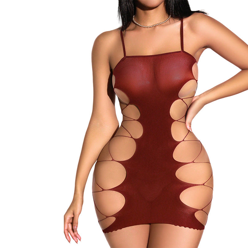 Sheer Fishnet Cutout Bodysuit