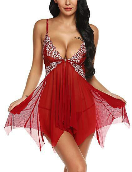 Lace Trim Sheer Mesh Slip Dress