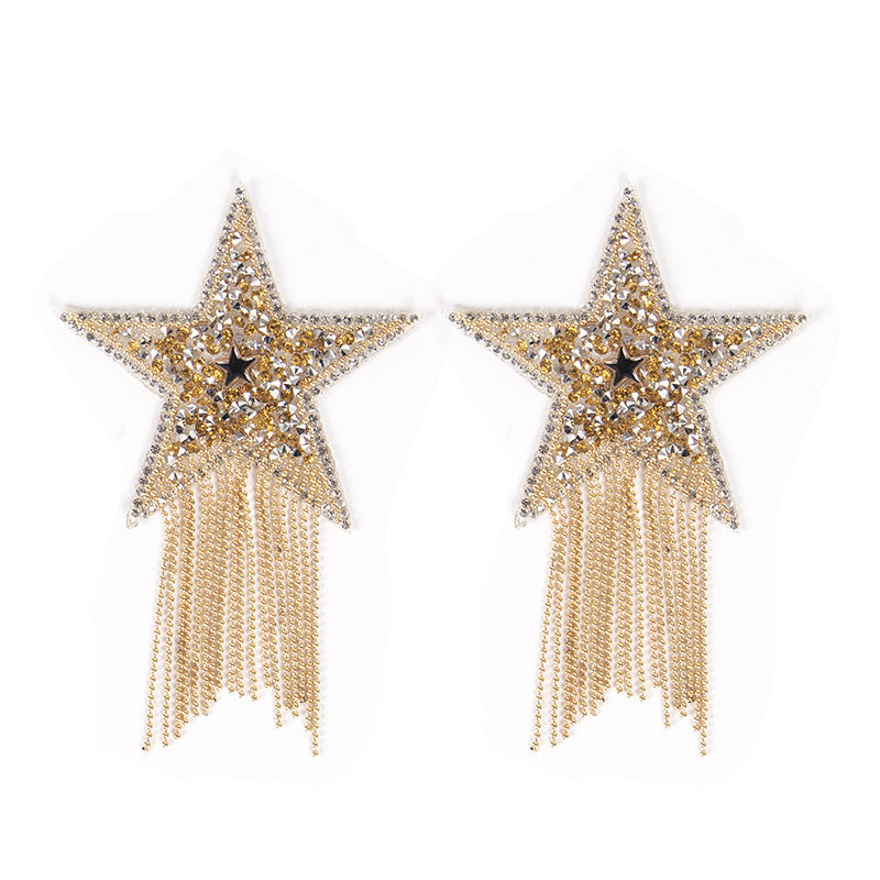 Five-pointed star chest sticker