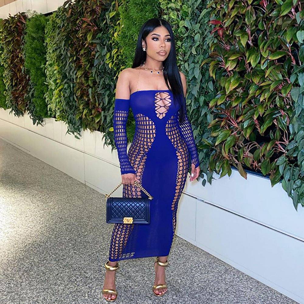 One-Shoulder Cutout Bodycon Dress