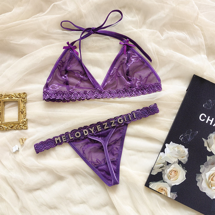 DIY Custom Letter Tulle Lingerie Set