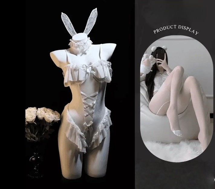 Red Bunny-Inspired Costume Set