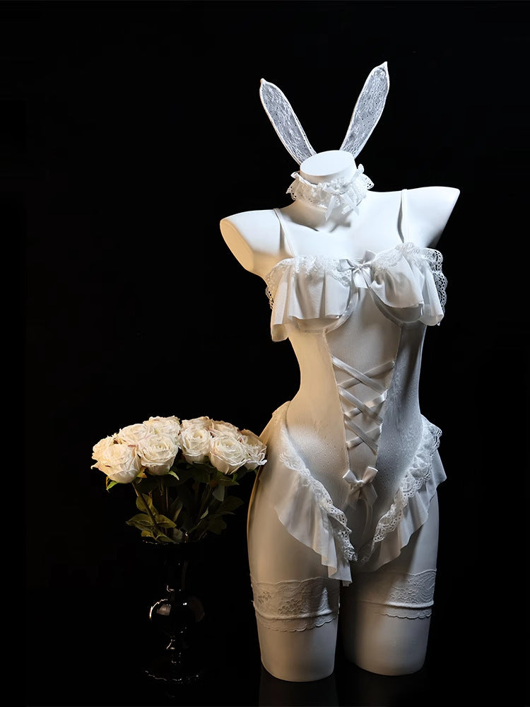 Red Bunny-Inspired Costume Set