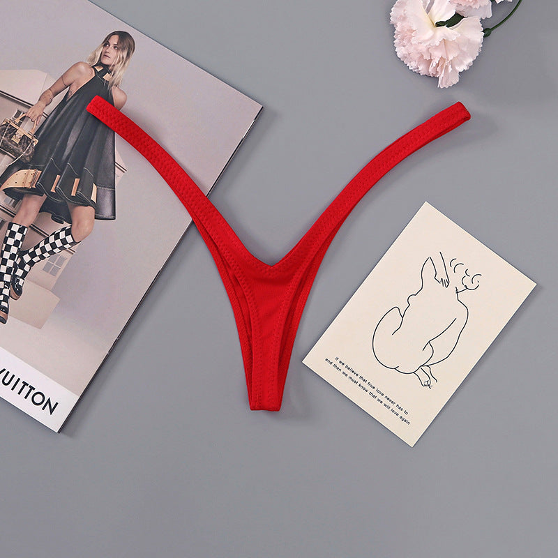 Deep V Cotton String Thong (Women)
