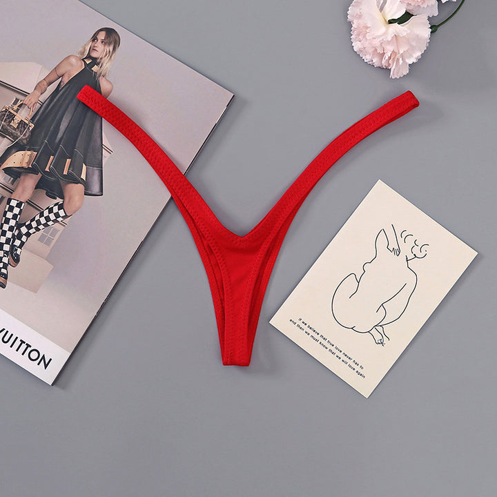 Deep V Cotton String Thong (Women)