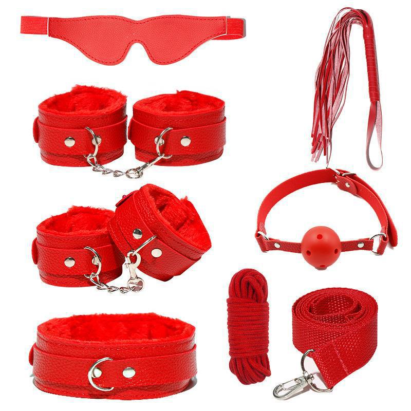 Handcuffs and ball gag set accessories