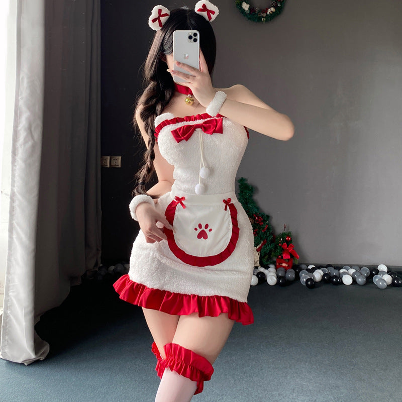 Bear Christmas cute hip skirt