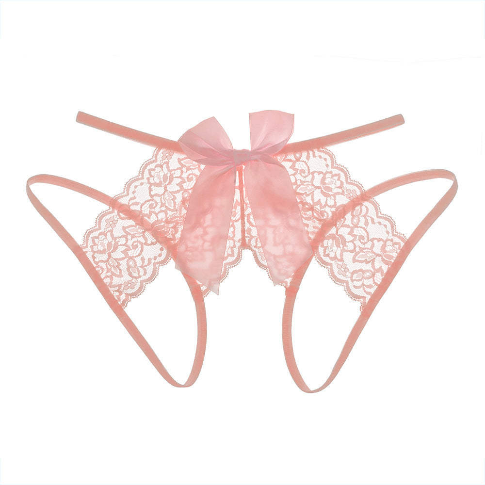 Lace tearable crotch pants