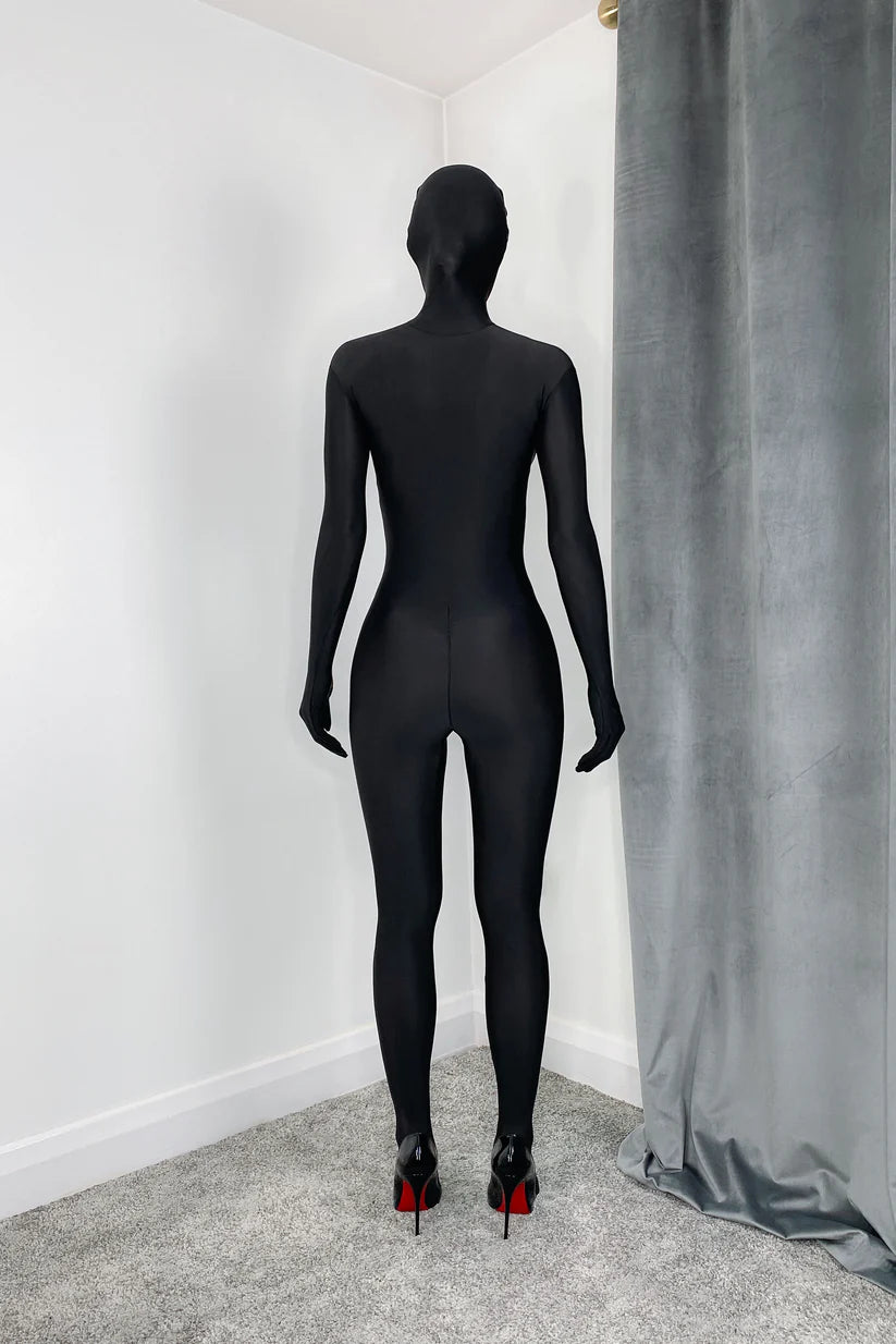 Velvet Zipper Bodysuit