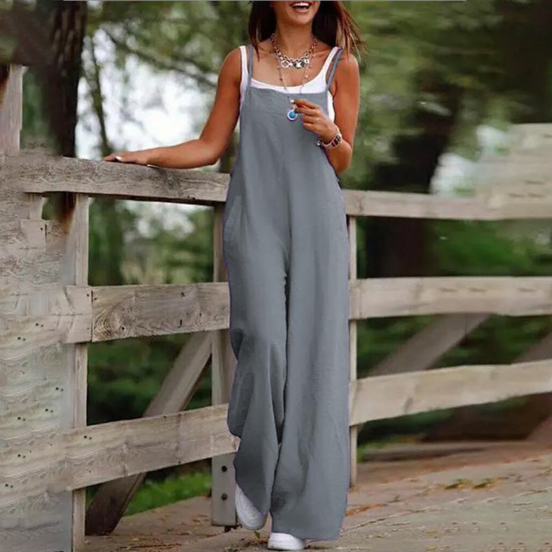 Relaxed Wide Leg Jumpsuit