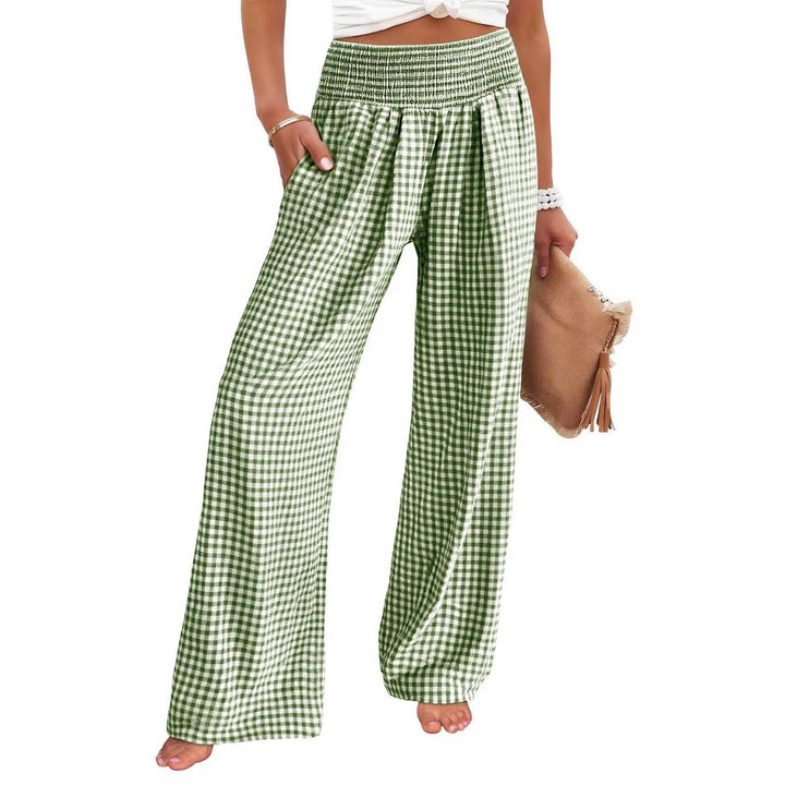 High-Waisted Striped Wide Leg Lounge Pants
