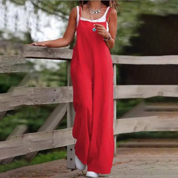 Relaxed Wide Leg Jumpsuit