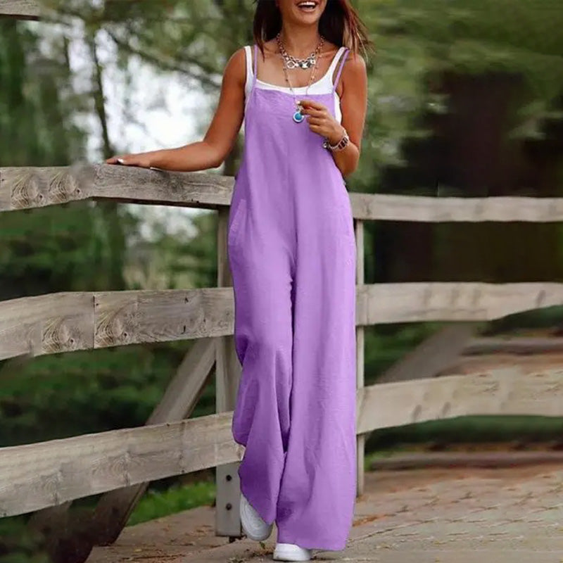 Relaxed Wide Leg Jumpsuit