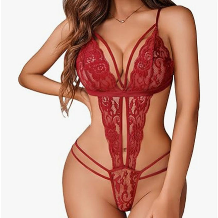 Lace Bodysuit – Elegant Strappy Bodysuit