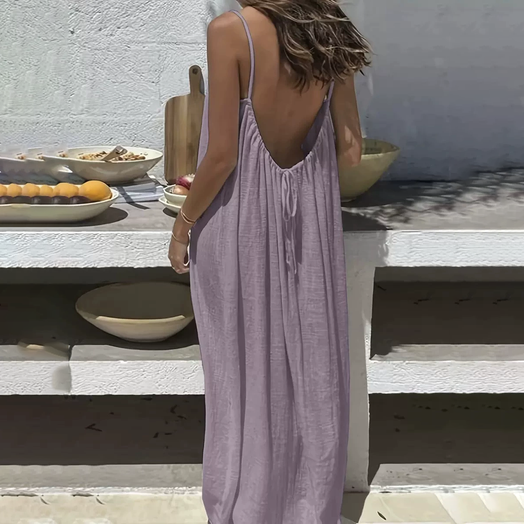 Backless Spaghetti Strap Lounge Dress