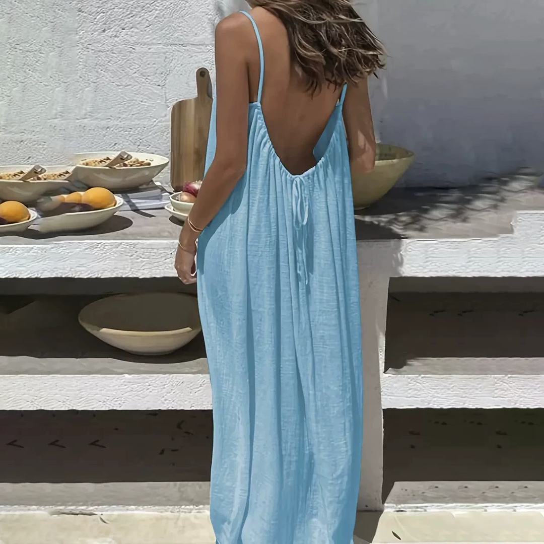 Backless Spaghetti Strap Lounge Dress