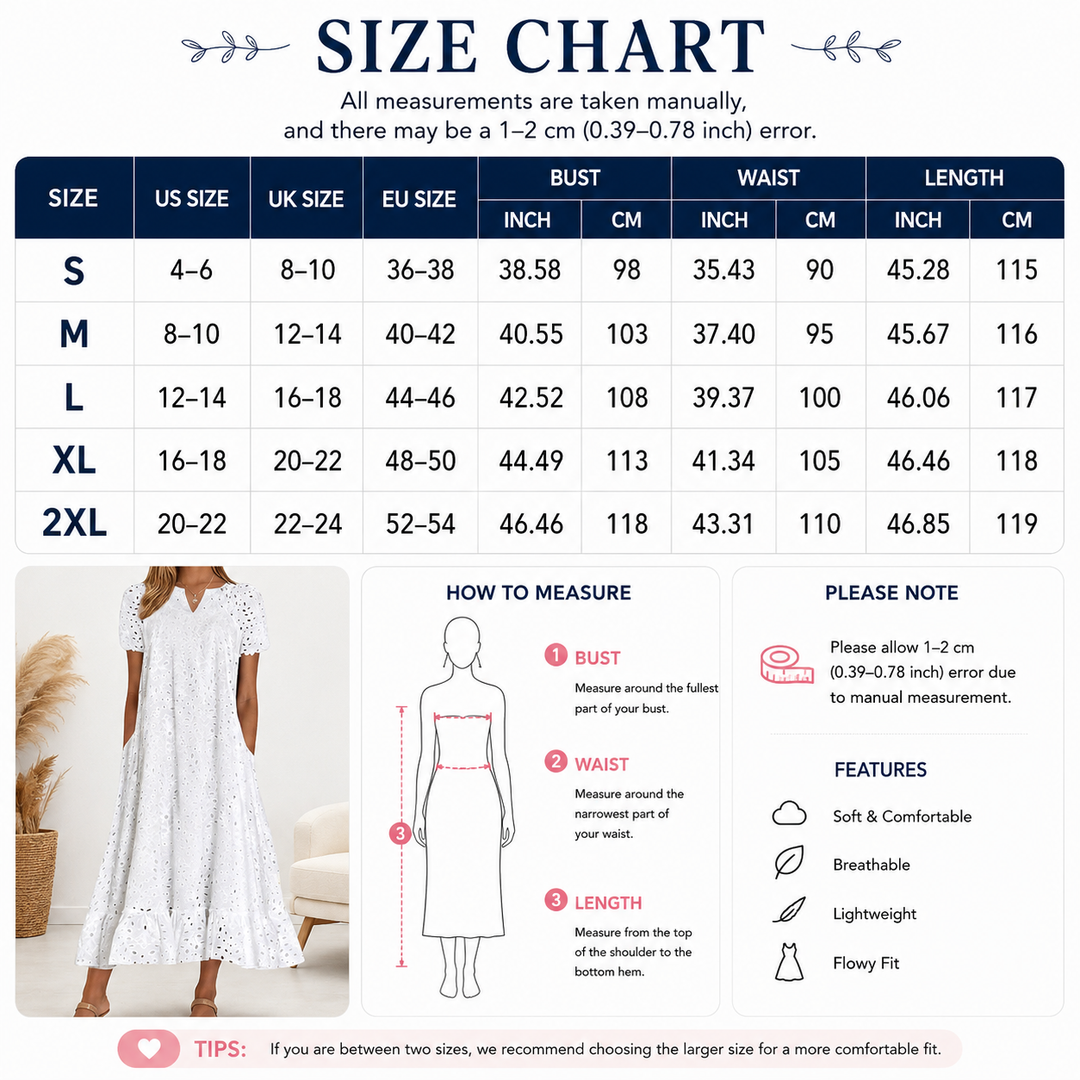 Eyelet Embroidered Maxi Dress
