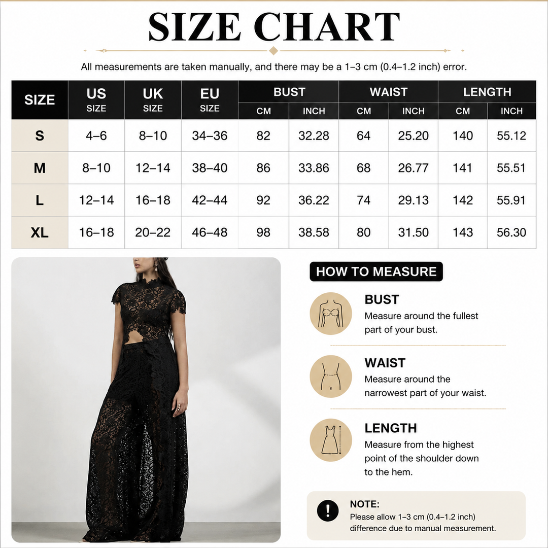Elegant Floral Lace Wide Leg Jumpsuit