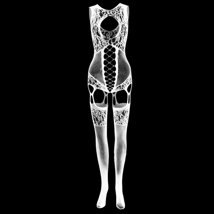 Sheer Lace Cutout Bodystocking Lingerie