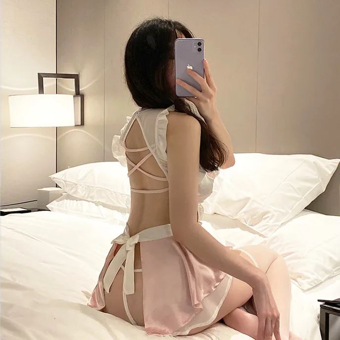 Tempting nurse uniform suit