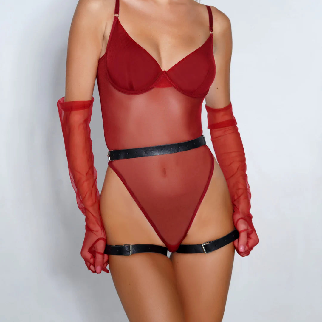 Leather body restraints