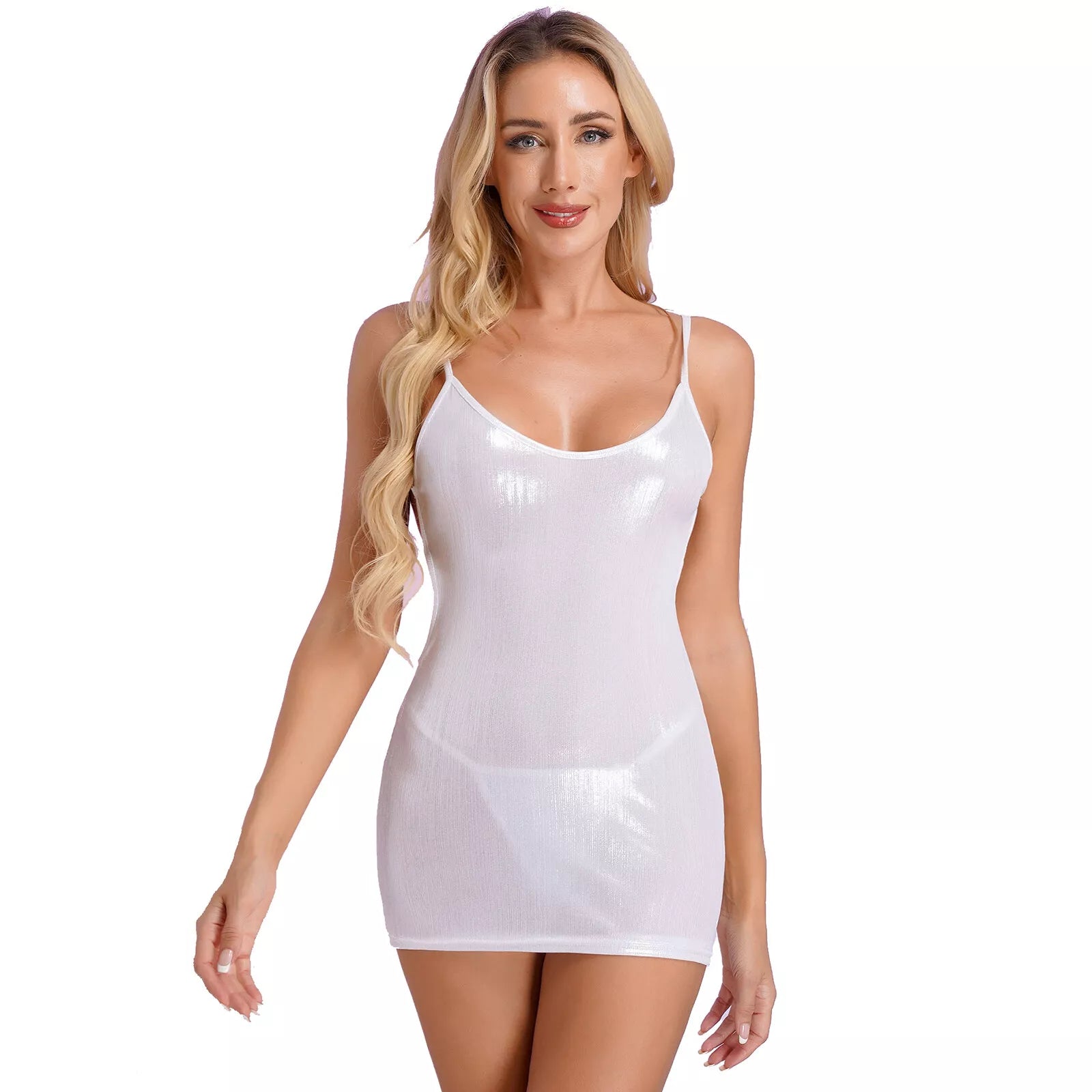 Tight breathable low-cut backless dress
